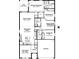 Detailed floor plan showcasing the layout of this home's bedrooms, kitchen, and living spaces at 13312 Waterford Castle Dr, Dade City, FL 33525