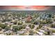 Panoramic aerial view showcasing the homes location and community at 1416 Murray Ave, Clearwater, FL 33755