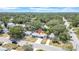 Aerial view of the property and the surrounding neighborhood, close to the city at 1416 Murray Ave, Clearwater, FL 33755