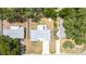 An aerial view showing the house, backyard, and neighborhood at 1416 Murray Ave, Clearwater, FL 33755