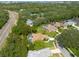 Scenic aerial view captures the lush greenery and charming homes in a desirable community near the water at 1551 Mcauliffe Ln, Palm Harbor, FL 34683