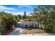 Quaint single-Gathering home featuring mature trees, a well-kept lawn, and a welcoming facade at 1625 Fulton Ave, Clearwater, FL 33755