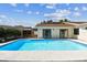 Private pool with an adjacent cabana and a fenced in back yard at 254 Timberview Dr, Safety Harbor, FL 34695