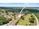 Aerial view of homes nestled on a golf course with mature trees and picturesque landscaping at 3964 Silk Oak Ln, Palm Harbor, FL 34685