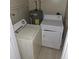 Laundry room with tiled floors, hot water heater, washer and dryer at 4420 6Th S Ave, St Petersburg, FL 33711
