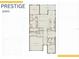 Detailed floor plan showcasing the layout of the PRESTIGE 32900 house at 4575 Blue Star Ct, North Port, FL 34289