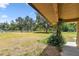 A spacious front yard with mature trees and flowering shrubs at 5306 Downing St, Dover, FL 33527