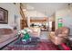Inviting living room featuring comfortable seating and an open floor plan to the dining area at 542 Princeton Greens Ct # 21, Sun City Center, FL 33573