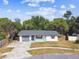Charming single-story home with neutral color palette, attached garage, and well-manicured lawn at 5628 Mccoy Ct, Zephyrhills, FL 33542