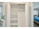 Functional closet with multiple shelves at 5925 Shore S Blvd # 611, Gulfport, FL 33707