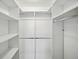 Well-organized walk-in closet with custom shelving at 5925 Shore S Blvd # 611, Gulfport, FL 33707