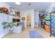 Multipurpose bonus room with storage solutions, a half bathroom and room for creativity at 6612 N Orleans Ave, Tampa, FL 33604