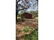 Rustic home featuring a red exterior with mature trees and a private backyard at 8255 Richmond St, Gibsonton, FL 33534