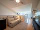 Relaxing loft space with comfortable seating and a view of the canal at 8304 Aquila St, Port Richey, FL 34668