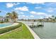 Backyard overlooking the bay at 892 Harbor Is, Clearwater Beach, FL 33767