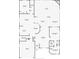 Detailed floor plan showcasing the layout and dimensions of the home at 9112 Calle Alta, New Port Richey, FL 34655