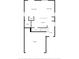 First floor plan showcasing living spaces, kitchen, dining, bathroom, pantry, walk-in closet and garage at 10940 Trailing Vine Dr, Tampa, FL 33610
