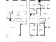 Floor plans for both upstairs and downstairs including living spaces, garage, bathrooms, and bedrooms at 10940 Trailing Vine Dr, Tampa, FL 33610