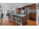Modern kitchen featuring a large island, stainless steel appliances, and ample storage at 1120 E Kennedy Blvd # 1228, Tampa, FL 33602