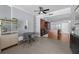 Open living space with modern finishes and an adjacent kitchen area at 1120 E Kennedy Blvd # 1228, Tampa, FL 33602