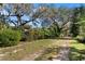 Picturesque driveway lined with mature trees and lush landscaping creating a private and inviting entrance at 13015 Elm St, Odessa, FL 33556
