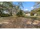 Extensive yard with mature trees and multiple outbuildings, creating a serene and private setting at 13015 Elm St, Odessa, FL 33556