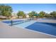 Active lifestyle awaits at the community tennis courts with shaded rest area at 15306 Broad Brush Dr, Sun City Center, FL 33573