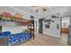 Fun bedroom with bunk beds, neutral walls, and pops of color, perfect for  at 15507 Avocetview Ct, Lithia, FL 33547