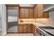 Open kitchen with stainless steel appliances, lots of cabinet space, and bright lighting at 15507 Avocetview Ct, Lithia, FL 33547