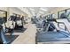 Community fitness center with treadmills, elliptical machines, and stationary bikes with tile floors and large windows at 1930 Laughing Gull Ln # 1225, Clearwater, FL 33762
