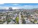 Panoramic aerial view of a residential neighborhood near the coast with mature trees and stunning water views at 280 41St Ave, St Pete Beach, FL 33706