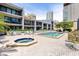Inviting community pool and spa with lounge seating at 301 2Nd N St # 13, St Petersburg, FL 33701