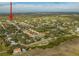 Aerial view of a neighborhood with houses nestled among trees and a glimpse of the waterfront at 3056 Pointeview Dr, Tampa, FL 33611