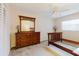 Bedroom with neutral walls, a ceiling fan, and furniture set at 3139 Corona Dr, Holiday, FL 34690