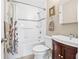 Updated bathroom with a shower-tub combo and tiled walls at 3300 Jackson N St, St Petersburg, FL 33704