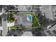 Aerial view of property showing pool and backyard space, in Valrico, Florida at 3808 Hollow Wood Dr, Valrico, FL 33594