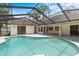 A luxurious pool with plenty of room for swimming and relaxing under the screened enclosure at 3808 Hollow Wood Dr, Valrico, FL 33594