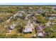 Aerial view of neighborhood showcasing tree-lined streets and colorful homes at 408 Pineapple St, Tarpon Springs, FL 34689