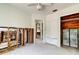 Bedroom featuring neutral paint, ceiling fan, and closet space at 412 20Th Ave, Indian Rocks Beach, FL 33785
