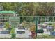 A community garden featuring raised beds and a variety of plants enclosed by a chain-link fence at 412 20Th Ave, Indian Rocks Beach, FL 33785