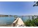Dock extending into blue water, offering serene views at 412 20Th Ave, Indian Rocks Beach, FL 33785