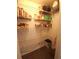 Spacious pantry with organized wire shelves, offering abundant storage at 612 Bryan Terrace Dr, Brandon, FL 33511