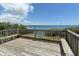 Wooden deck area with beautiful views of the bay at 6511 Georgia Ave, Bradenton, FL 34207