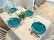 Dining table set for four with simple decor and natural lighting at 8050 Roxburgh Ct, Weeki Wachee, FL 34613