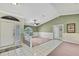 Open floor plan with a tile foyer leads into the living room, complete with glass block wall feature at 9730 Reynosa Dr, New Port Richey, FL 34655