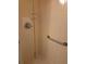 Shower featuring tiled walls, shower head and grab bar at 10918 Freemont Dr, New Port Richey, FL 34654