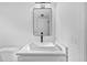 Bathroom with floating sink and modern mirror at 1225 58Th N St # 204A, St Petersburg, FL 33710