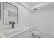 Modern bathroom featuring a sleek vanity with a unique vessel sink and stylish faucet at 1225 58Th N St # 204A, St Petersburg, FL 33710