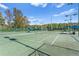 The community features tennis courts with shade structures and lights, surrounded by fencing and lush trees at 15314 Sherwood Forest Dr, Tampa, FL 33647