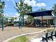 Community playground featuring swings, a slide, and climbing structures, perfect for children at 15426 Wicked Strong St, Sun City Center, FL 33573